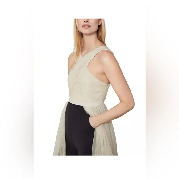 BCBGMAXAZRIA Overlay Walk-Through Jumpsuit XS
